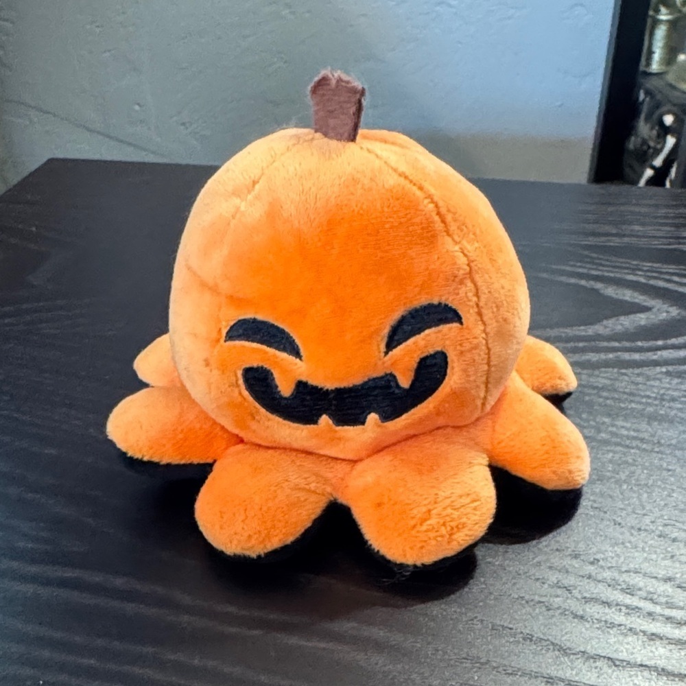 Orange Plush Pumpkin Toy